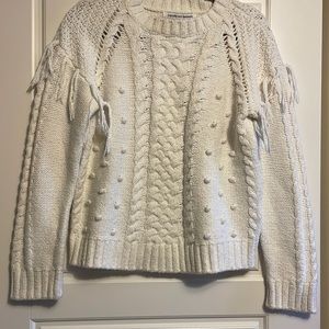 GUC Cupcakes and Cashmere Sweater. White, size large